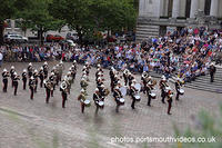 Band of HM Royal Marines School of Music Beat Retreat in Guildhall Square Portsmouth Saturday 12th August 2017