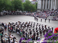 Royal Marines School Of Music Beating Retreat In Guildhall Square Portsmouth (31st July 2009)