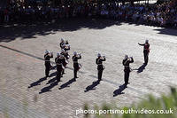 Band of HM Royal Marines School of Music Beat Retreat in Guildhall Square Portsmouth Saturday 6th August 2016